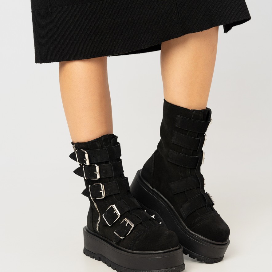        Ghete - Luna - Velur Black